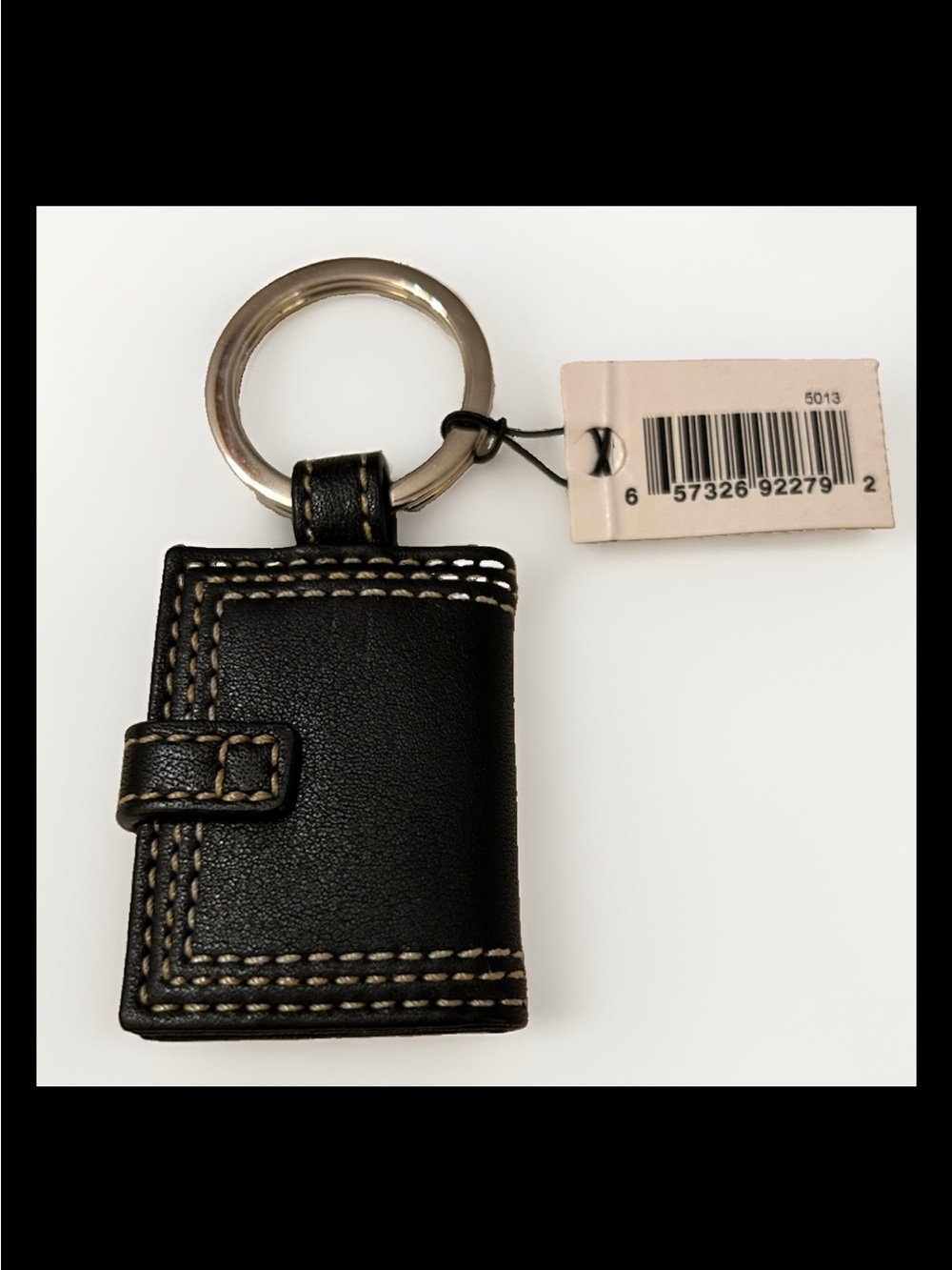 Coach Mini Black Leather/Pink Mini Hangtag Photo Book, Charm, 2004 Style: #1740C - Picture 3 of 7